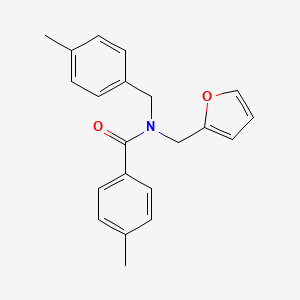 N-(furan-2-ylmethyl)-4-methyl-N-(4-methylbenzyl)benzamide