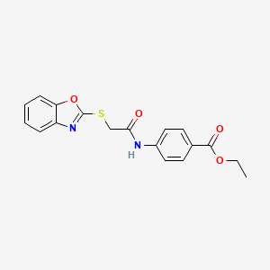 Ethyl 4-([(1,3-benzoxazol-2-ylthio)acetyl]amino)benzoate