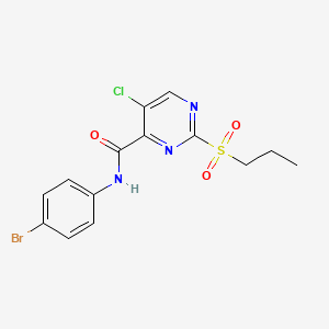 N-(4-bromophenyl)-5-chloro-2-(propylsulfonyl)pyrimidine-4-carboxamide