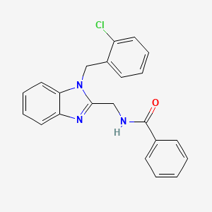 N-{[1-(2-chlorobenzyl)-1H-benzimidazol-2-yl]methyl}benzamide