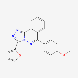 molecular formula C20H14N4O2 B11403624 3-(Furan-2-yl)-6-(4-methoxyphenyl)[1,2,4]triazolo[3,4-a]phthalazine 