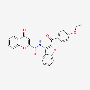 N-[2-(4-ethoxybenzoyl)-1-benzofuran-3-yl]-4-oxo-4H-chromene-2-carboxamide