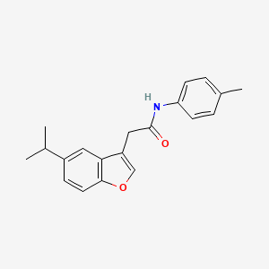 N-(4-methylphenyl)-2-[5-(propan-2-yl)-1-benzofuran-3-yl]acetamide