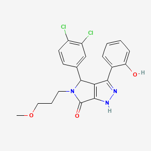 4-(3,4-dichlorophenyl)-3-(2-hydroxyphenyl)-5-(3-methoxypropyl)-4,5-dihydropyrrolo[3,4-c]pyrazol-6(1H)-one