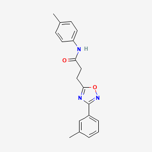 N-(4-methylphenyl)-3-[3-(3-methylphenyl)-1,2,4-oxadiazol-5-yl]propanamide