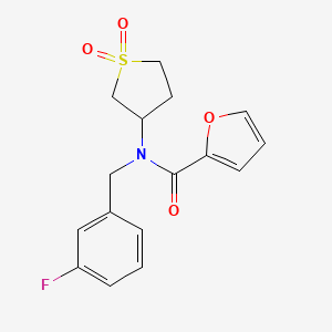 N-(1,1-dioxidotetrahydrothiophen-3-yl)-N-(3-fluorobenzyl)furan-2-carboxamide