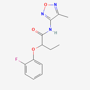 2-(2-fluorophenoxy)-N-(4-methyl-1,2,5-oxadiazol-3-yl)butanamide