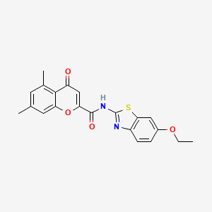 N-(6-ethoxy-1,3-benzothiazol-2-yl)-5,7-dimethyl-4-oxo-4H-chromene-2-carboxamide