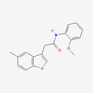 N-(2-methoxyphenyl)-2-(5-methyl-1-benzofuran-3-yl)acetamide