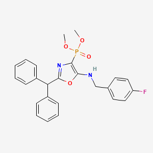 Dimethyl {2-(diphenylmethyl)-5-[(4-fluorobenzyl)amino]-1,3-oxazol-4-yl}phosphonate