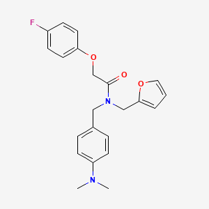 N-[4-(dimethylamino)benzyl]-2-(4-fluorophenoxy)-N-(furan-2-ylmethyl)acetamide