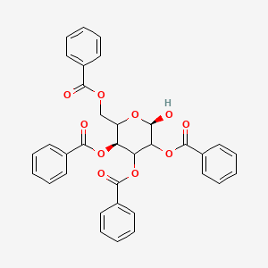 molecular formula C₃₄H₂₈O₁₀ B1140379 2,3,4,6-四-O-苯甲酰-D-半乳吡喃糖苷 CAS No. 627466-84-6