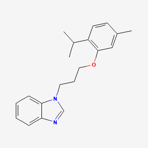 molecular formula C20H24N2O B11403804 1-[3-(2-isopropyl-5-methylphenoxy)propyl]-1H-benzimidazole CAS No. 871672-92-3