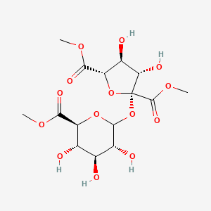 molecular formula C₁₅H₂₂O₁₄ B1140383 Sucrose 1,6,6'-Tricarboxylate Trimethyl Ester CAS No. 289711-92-8