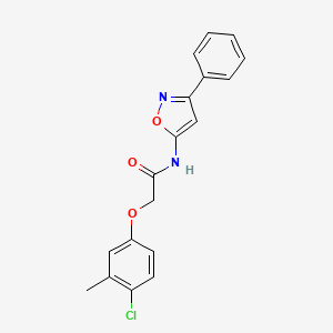 2-(4-chloro-3-methylphenoxy)-N-(3-phenyl-1,2-oxazol-5-yl)acetamide