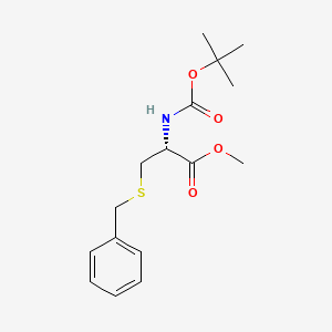 molecular formula C₁₆H₂₃NO₄S B1140387 N-Boc-S-benzyl-L-cysteine Methyl Ester CAS No. 55478-08-5