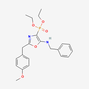 Diethyl [5-(benzylamino)-2-(4-methoxybenzyl)-1,3-oxazol-4-yl]phosphonate