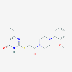 2-({2-[4-(2-methoxyphenyl)piperazin-1-yl]-2-oxoethyl}sulfanyl)-6-propylpyrimidin-4(3H)-one