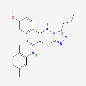 N-(2,5-dimethylphenyl)-6-(4-methoxyphenyl)-3-propyl-6,7-dihydro-5H-[1,2,4]triazolo[3,4-b][1,3,4]thiadiazine-7-carboxamide