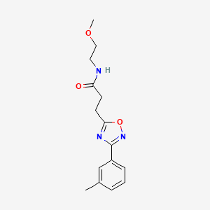 N-(2-methoxyethyl)-3-[3-(3-methylphenyl)-1,2,4-oxadiazol-5-yl]propanamide