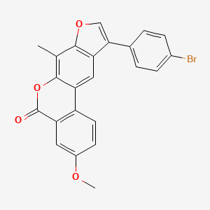 10-(4-bromophenyl)-3-methoxy-7-methyl-5H-benzo[c]furo[3,2-g]chromen-5-one