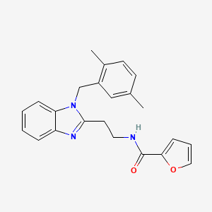 N-{2-[1-(2,5-dimethylbenzyl)-1H-benzimidazol-2-yl]ethyl}furan-2-carboxamide