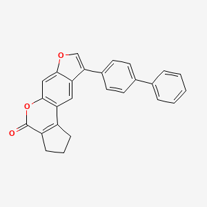 9-(biphenyl-4-yl)-2,3-dihydrocyclopenta[c]furo[3,2-g]chromen-4(1H)-one