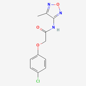 2-(4-chlorophenoxy)-N-(4-methyl-1,2,5-oxadiazol-3-yl)acetamide