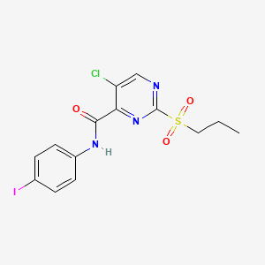 5-chloro-N-(4-iodophenyl)-2-(propylsulfonyl)pyrimidine-4-carboxamide