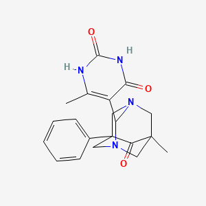 6-Methyl-5-(5-methyl-6-oxo-7-phenyl-1,3-diazatricyclo[3.3.1.1~3,7~]dec-2-YL)-2,4(1H,3H)-pyrimidinedione