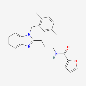 N-{3-[1-(2,5-dimethylbenzyl)-1H-benzimidazol-2-yl]propyl}furan-2-carboxamide