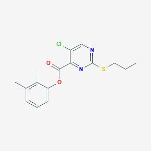 2,3-Dimethylphenyl 5-chloro-2-(propylsulfanyl)pyrimidine-4-carboxylate