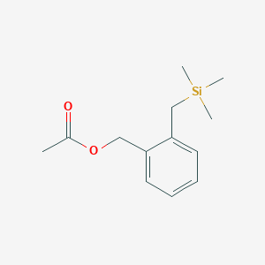 molecular formula C13H20O2Si B1140404 Acetic acid 2-trimethylsilanylmethylbenzyl ester CAS No. 100642-59-9