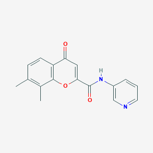 7,8-dimethyl-4-oxo-N-(pyridin-3-yl)-4H-chromene-2-carboxamide