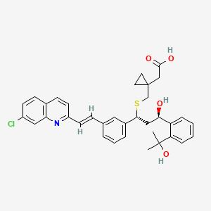 molecular formula C₃₅H₃₆ClNO₄S B1140407 21(R)-Hydroxy Montelukast CAS No. 184763-26-6