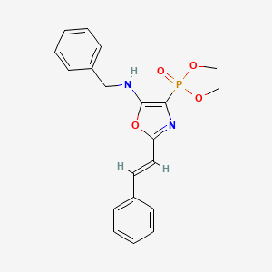 dimethyl {5-(benzylamino)-2-[(E)-2-phenylethenyl]-1,3-oxazol-4-yl}phosphonate