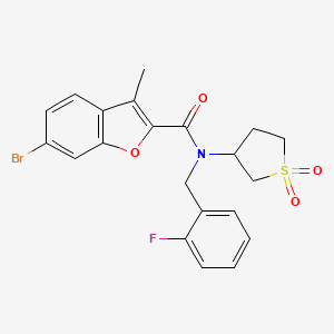 6-bromo-N-(1,1-dioxidotetrahydrothiophen-3-yl)-N-(2-fluorobenzyl)-3-methyl-1-benzofuran-2-carboxamide