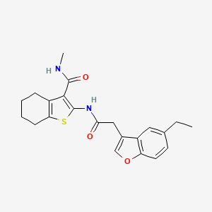 2-{[(5-ethyl-1-benzofuran-3-yl)acetyl]amino}-N-methyl-4,5,6,7-tetrahydro-1-benzothiophene-3-carboxamide