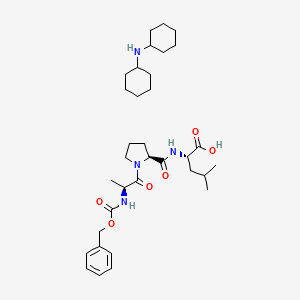 molecular formula C34H54N4O6 B1140415 N-Cbz-丙氨酸-脯氨酸-亮氨酸二环己铵盐 CAS No. 108321-20-6