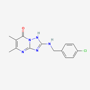 2-[(4-chlorobenzyl)amino]-5,6-dimethyl[1,2,4]triazolo[1,5-a]pyrimidin-7(3H)-one