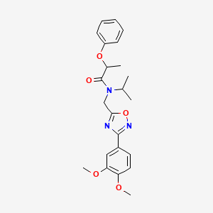 N-{[3-(3,4-dimethoxyphenyl)-1,2,4-oxadiazol-5-yl]methyl}-2-phenoxy-N-(propan-2-yl)propanamide