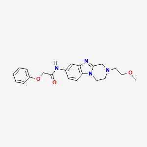 N-[2-(2-methoxyethyl)-1,2,3,4-tetrahydropyrazino[1,2-a]benzimidazol-8-yl]-2-phenoxyacetamide