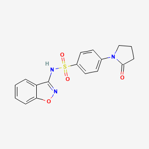 N-(1,2-benzoxazol-3-yl)-4-(2-oxopyrrolidin-1-yl)benzenesulfonamide