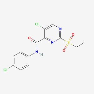 5-chloro-N-(4-chlorophenyl)-2-(ethylsulfonyl)pyrimidine-4-carboxamide