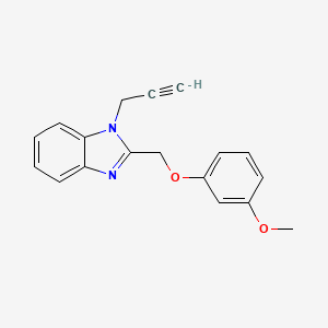 2-[(3-methoxyphenoxy)methyl]-1-(prop-2-yn-1-yl)-1H-benzimidazole