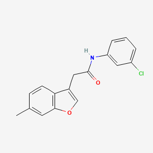 N-(3-chlorophenyl)-2-(6-methyl-1-benzofuran-3-yl)acetamide