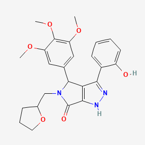 3-(2-hydroxyphenyl)-5-(tetrahydrofuran-2-ylmethyl)-4-(3,4,5-trimethoxyphenyl)-4,5-dihydropyrrolo[3,4-c]pyrazol-6(2H)-one