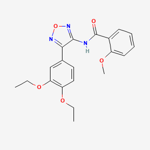 N-[4-(3,4-diethoxyphenyl)-1,2,5-oxadiazol-3-yl]-2-methoxybenzamide