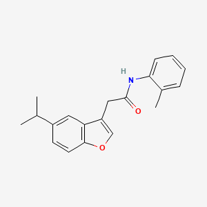 N-(2-methylphenyl)-2-[5-(propan-2-yl)-1-benzofuran-3-yl]acetamide