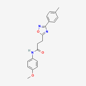 N-(4-methoxyphenyl)-3-[3-(4-methylphenyl)-1,2,4-oxadiazol-5-yl]propanamide